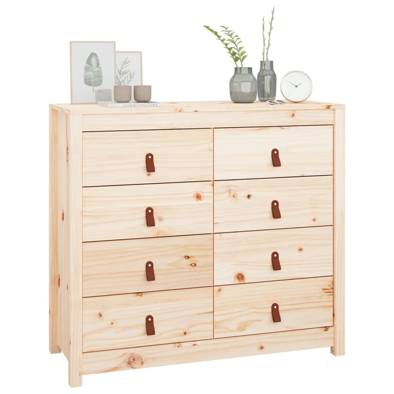 vidaXL Side Cabinet 100x40x72 cm Solid Wood Pine