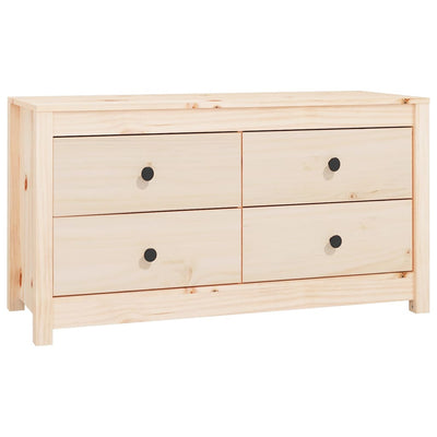 vidaXL Side Cabinet 100x40x72 cm Solid Wood Pine