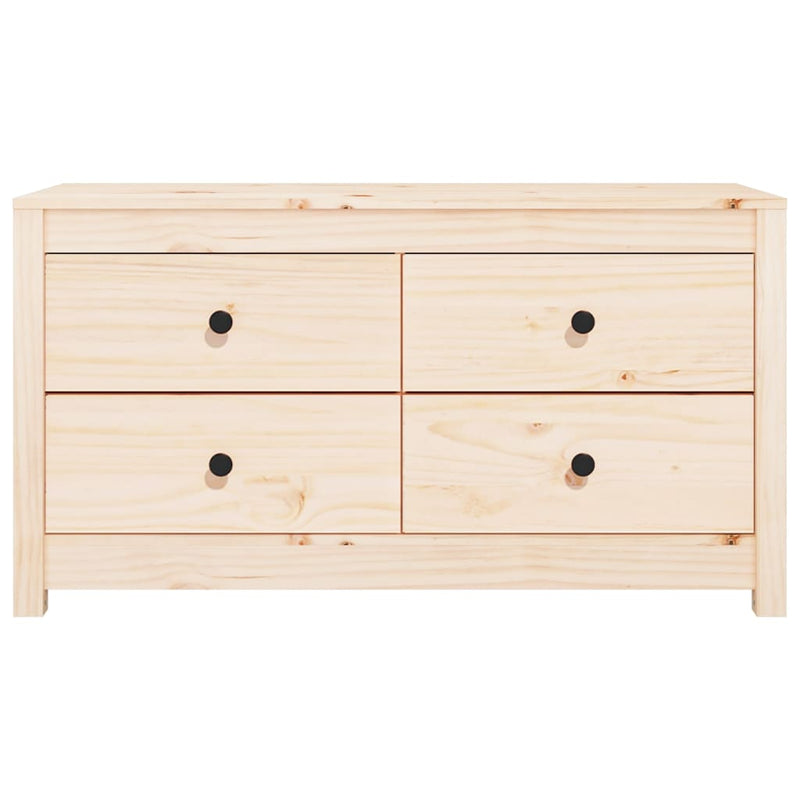 vidaXL Side Cabinet 100x40x72 cm Solid Wood Pine