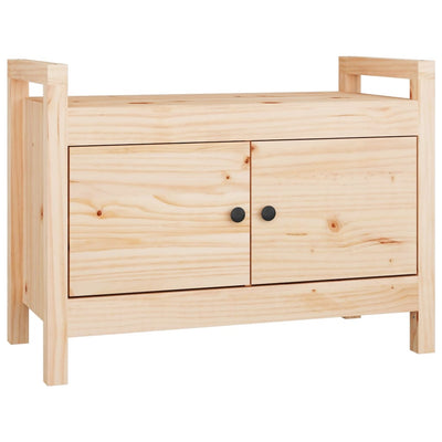 vidaXL Hall Bench 80x40x60 cm Solid Wood Pine