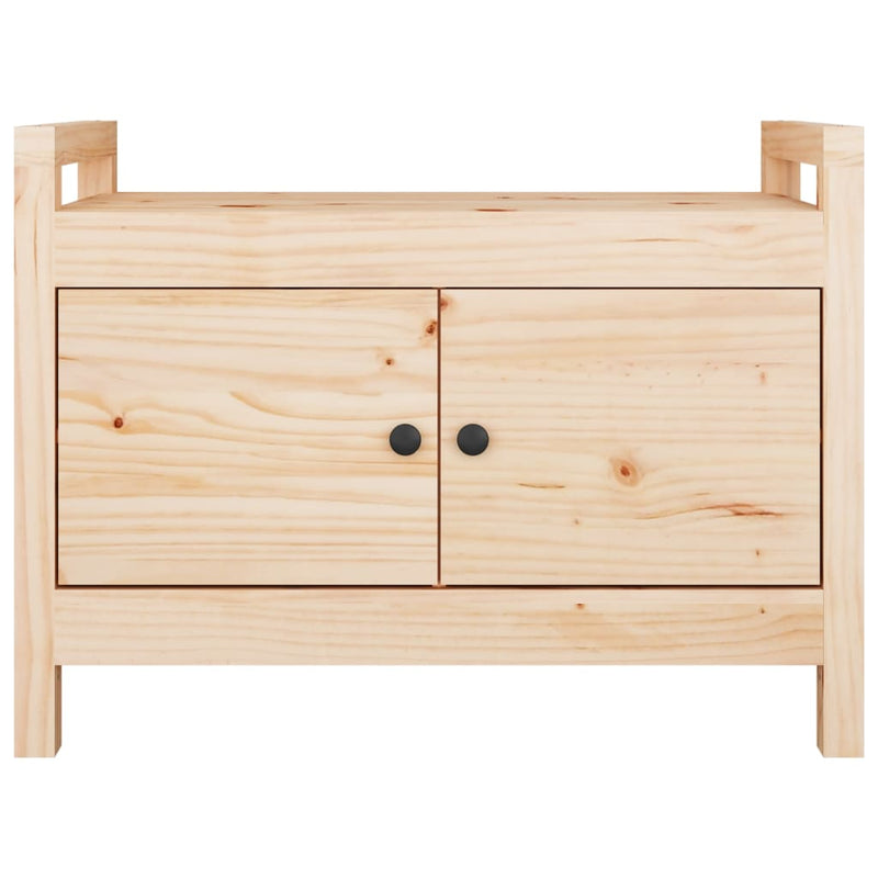 vidaXL Hall Bench 80x40x60 cm Solid Wood Pine