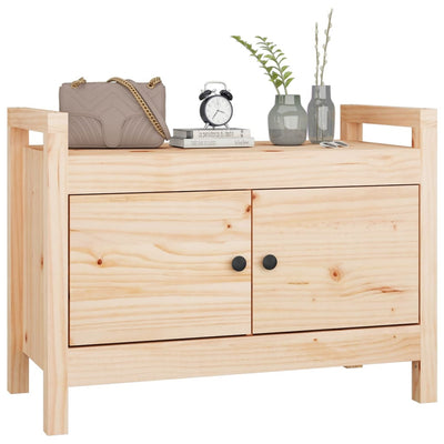 vidaXL Hall Bench 80x40x60 cm Solid Wood Pine