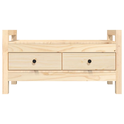 vidaXL Hall Bench 80x40x43 cm Solid Wood Pine