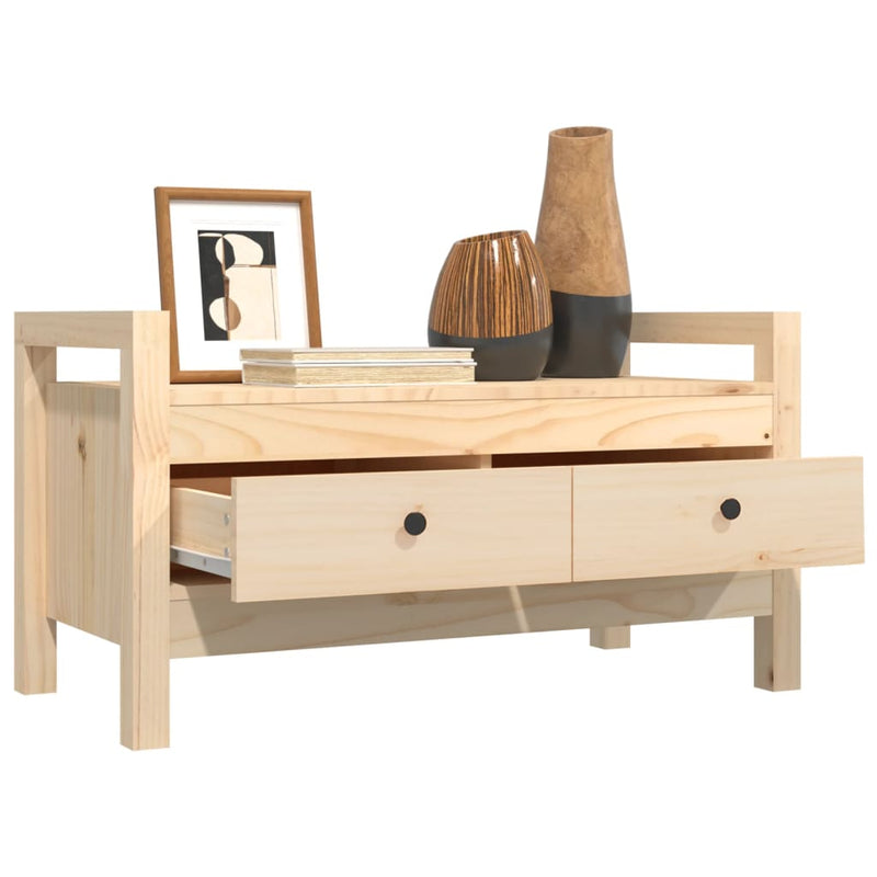 vidaXL Hall Bench 80x40x43 cm Solid Wood Pine