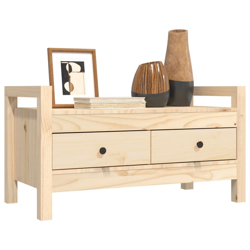 vidaXL Hall Bench 80x40x43 cm Solid Wood Pine