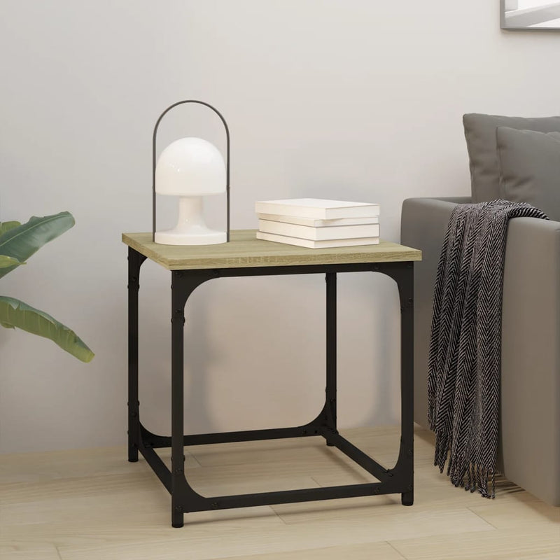 vidaXL Side Table Black 40x40x40 cm Engineered Wood
