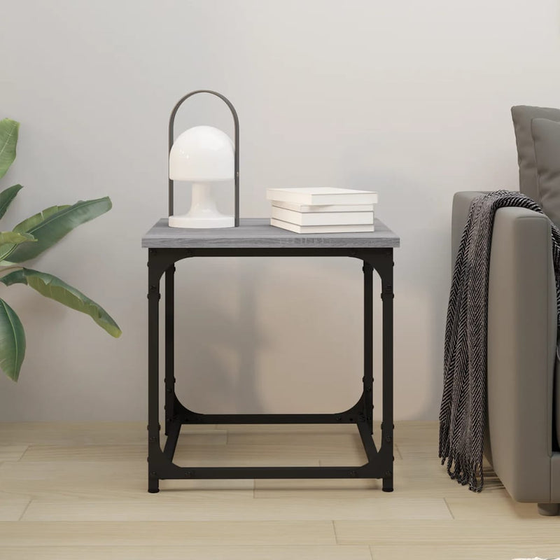 vidaXL Side Table Black 40x40x40 cm Engineered Wood