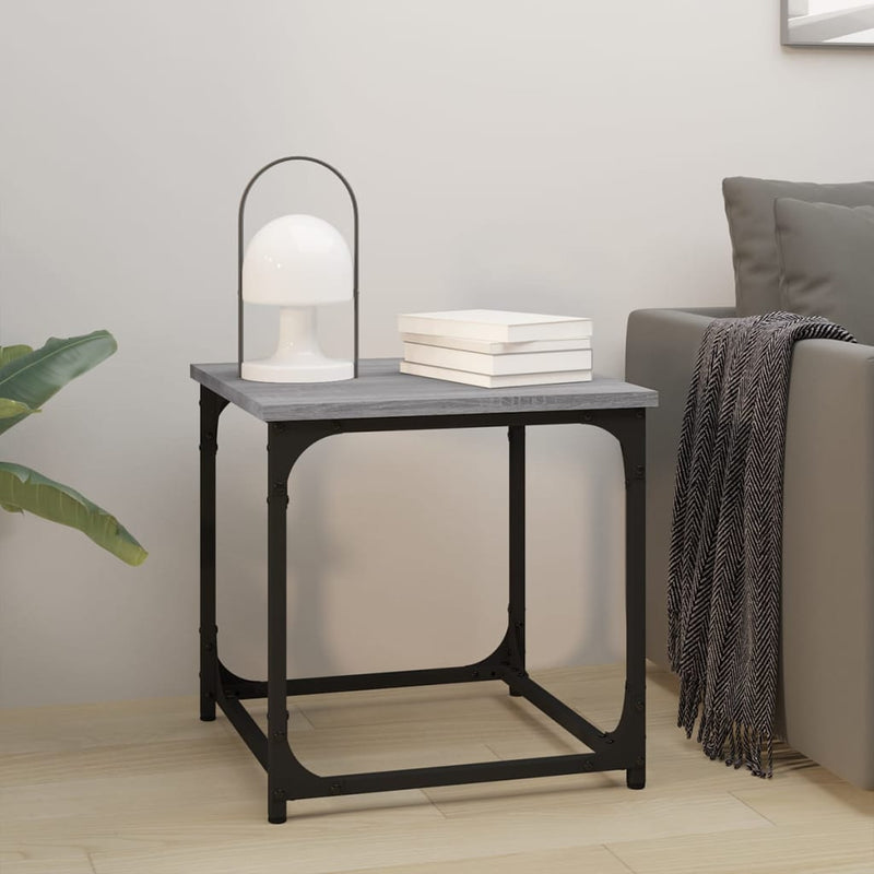 vidaXL Side Table Black 40x40x40 cm Engineered Wood