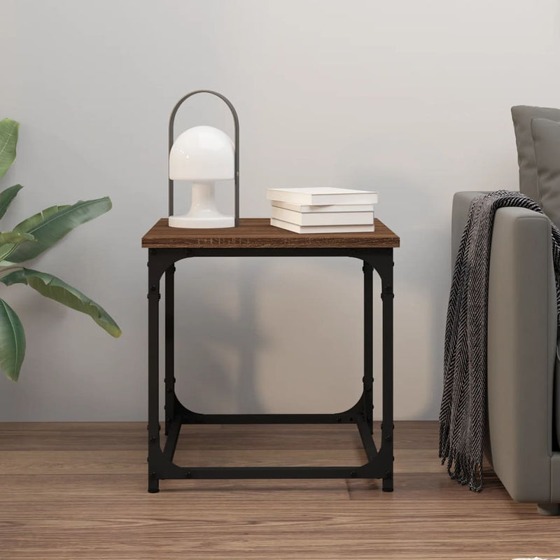 vidaXL Side Table Black 40x40x40 cm Engineered Wood