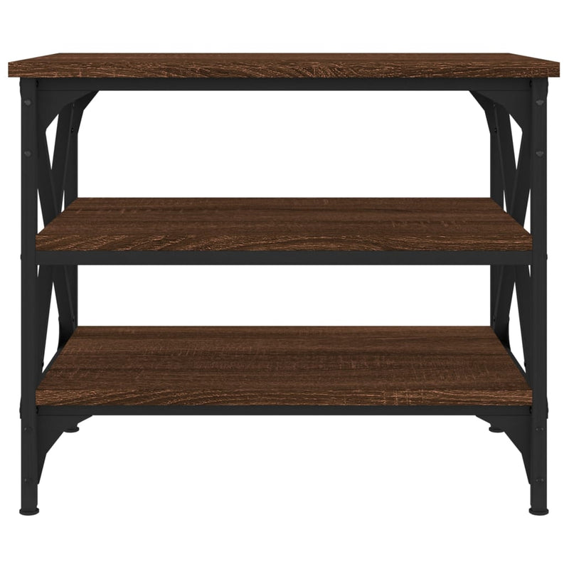 vidaXL Side Table Black 55x38x45 cm Engineered Wood