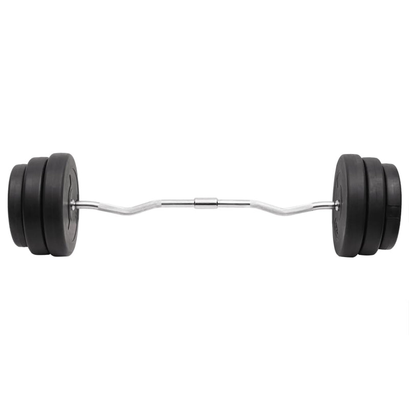 vidaXL Curl Barbell with Plates 90 kg