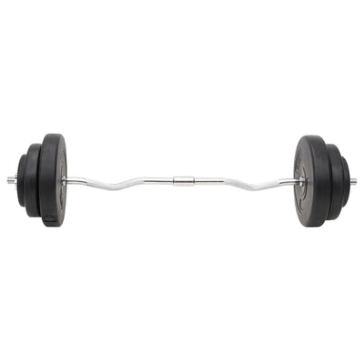 vidaXL Barbell and Dumbbell with Plates 60 kg