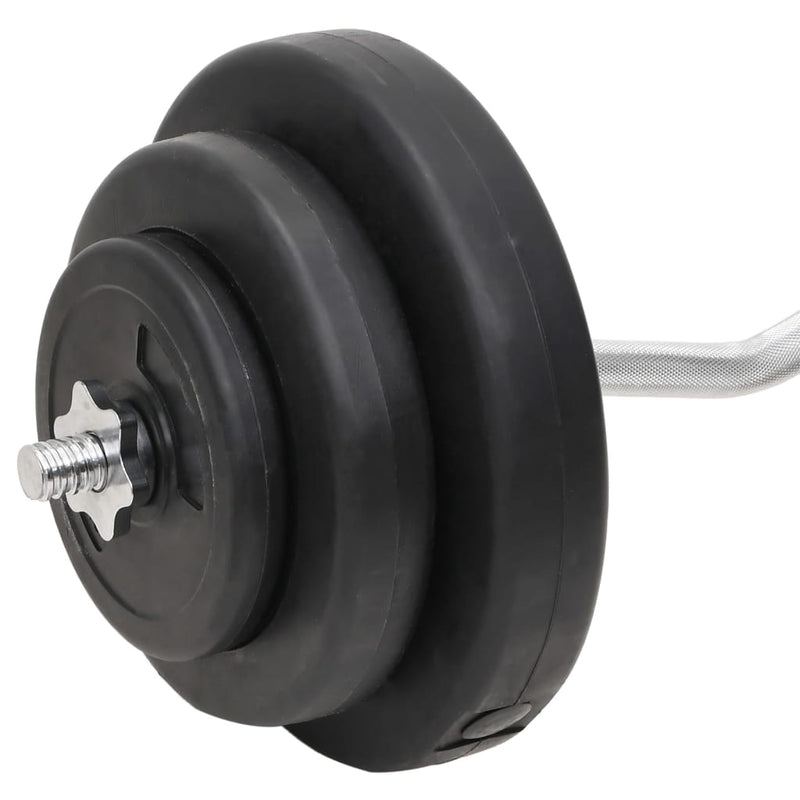 vidaXL Barbell and Dumbbell with Plates 60 kg
