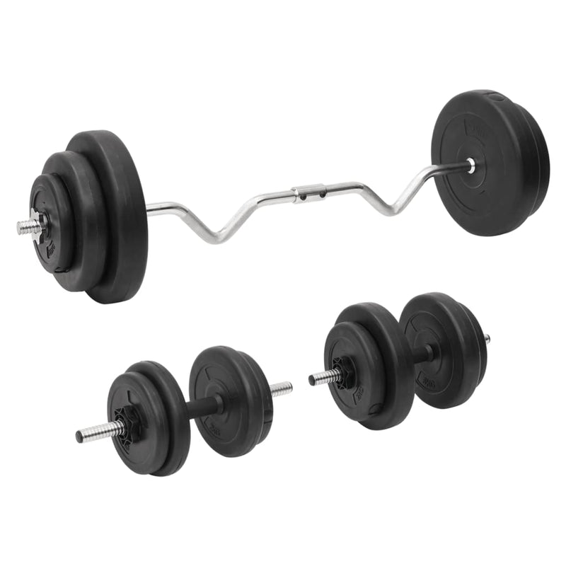 vidaXL Barbell and Dumbbell with Plates 60 kg