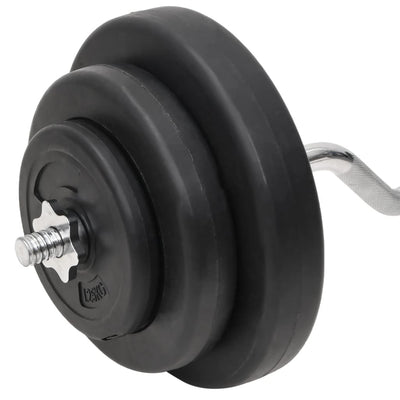 vidaXL Barbell and Dumbbell with Plates 60 kg