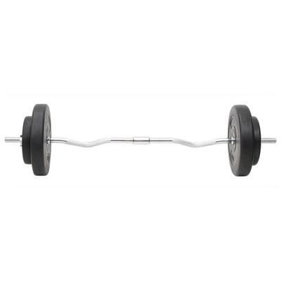 vidaXL Barbell and Dumbbell with Plates 60 kg