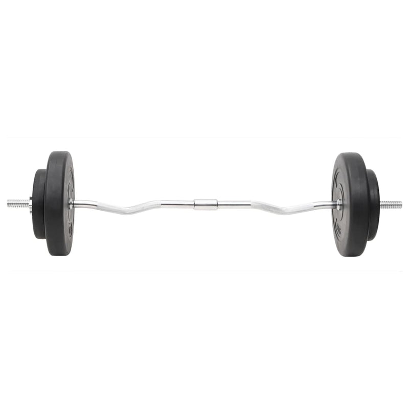 vidaXL Barbell and Dumbbell with Plates 60 kg