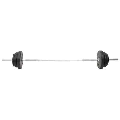 vidaXL Barbell and Dumbbell with Plates Set 90 kg