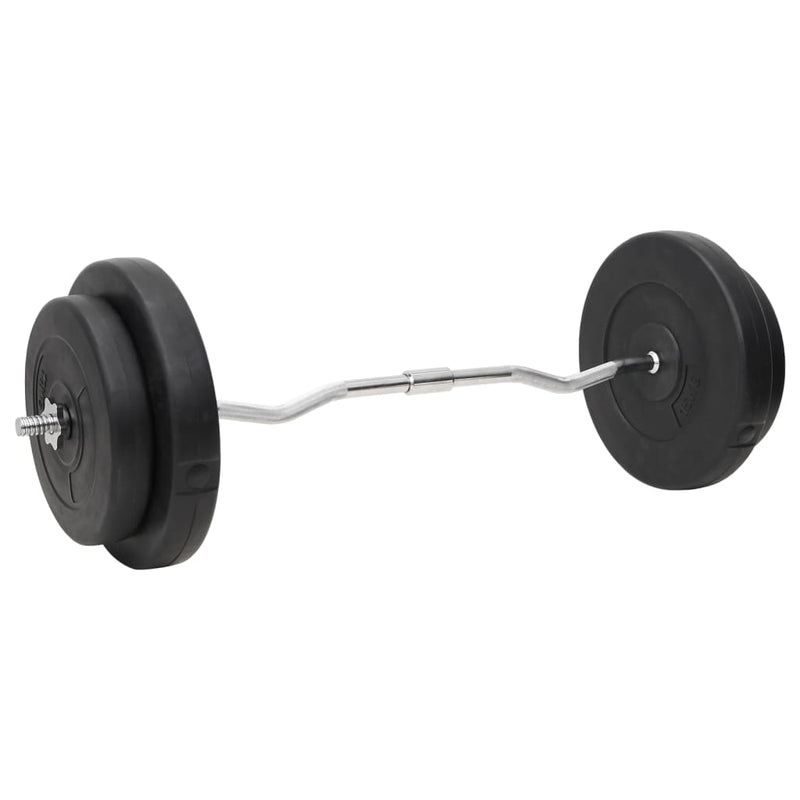 vidaXL Barbell and Dumbbell with Plates Set 120 kg
