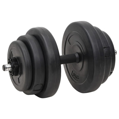 vidaXL Barbell and Dumbbell with Plates Set 120 kg