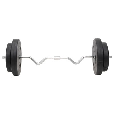 vidaXL Barbell and Dumbbell with Plates Set 120 kg