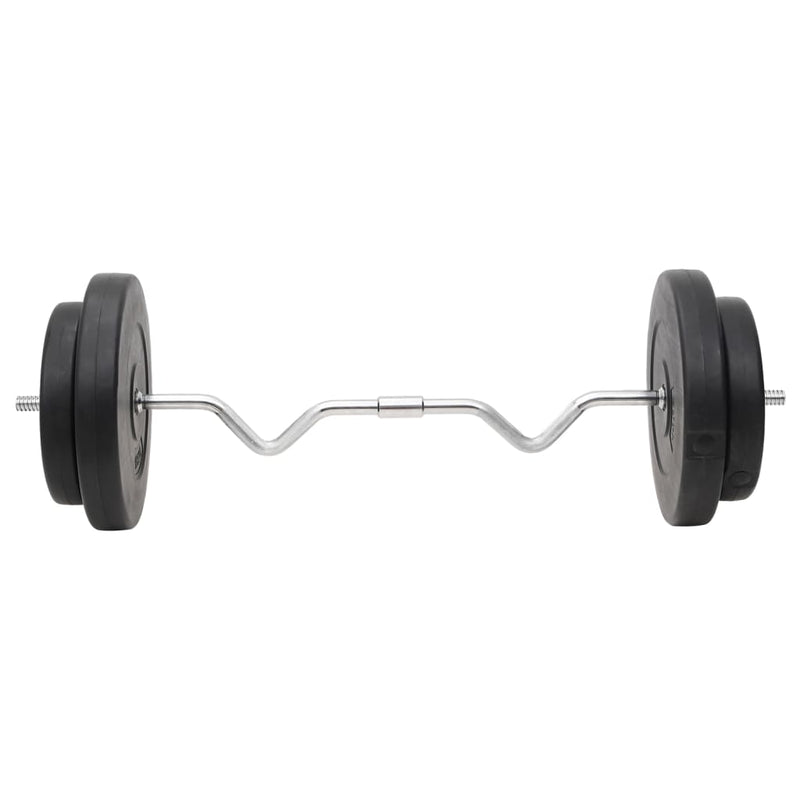 vidaXL Barbell and Dumbbell with Plates Set 120 kg