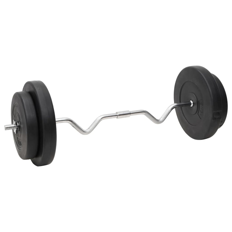 vidaXL Barbell and Dumbbell with Plates Set 120 kg