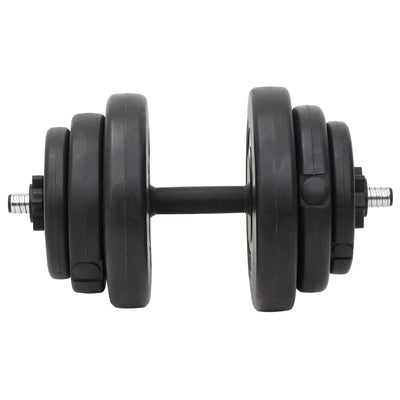 vidaXL Barbell and Dumbbell with Plates Set 120 kg