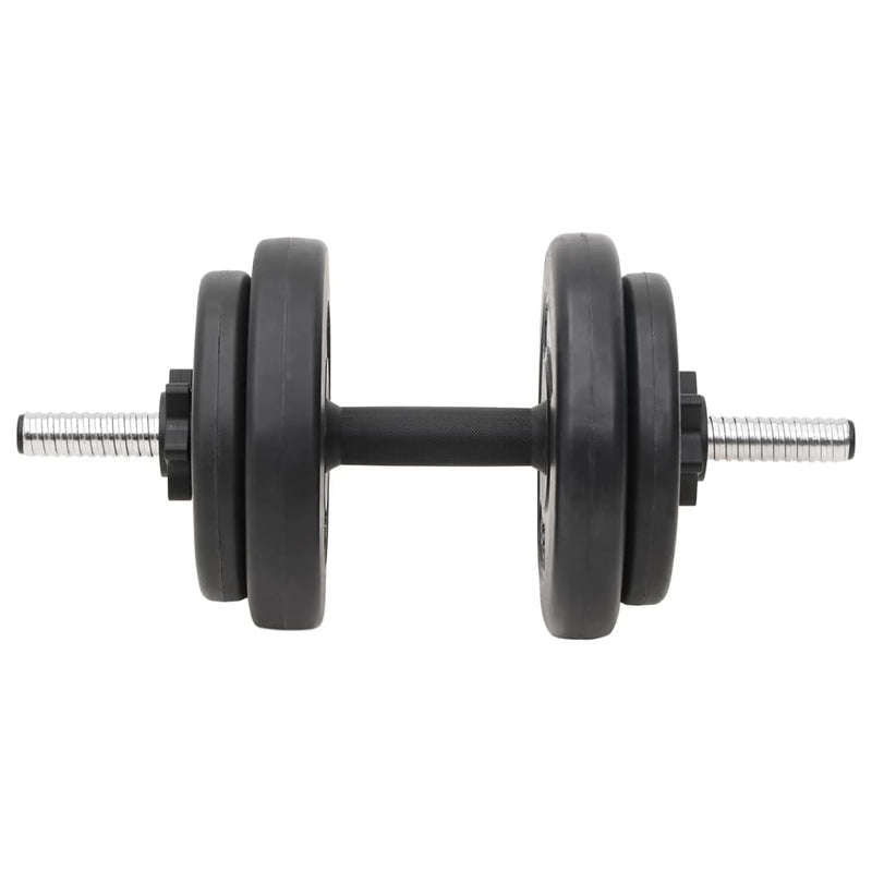 vidaXL Barbell and Dumbbell with Plates Set 120 kg