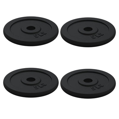 vidaXL Dumbbell with Plates Set 40 kg Cast Iron and Chrome Plated Steel