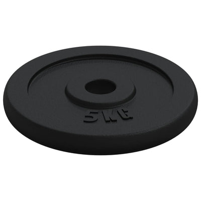 vidaXL Dumbbell with Plates Set 40 kg Cast Iron and Chrome Plated Steel