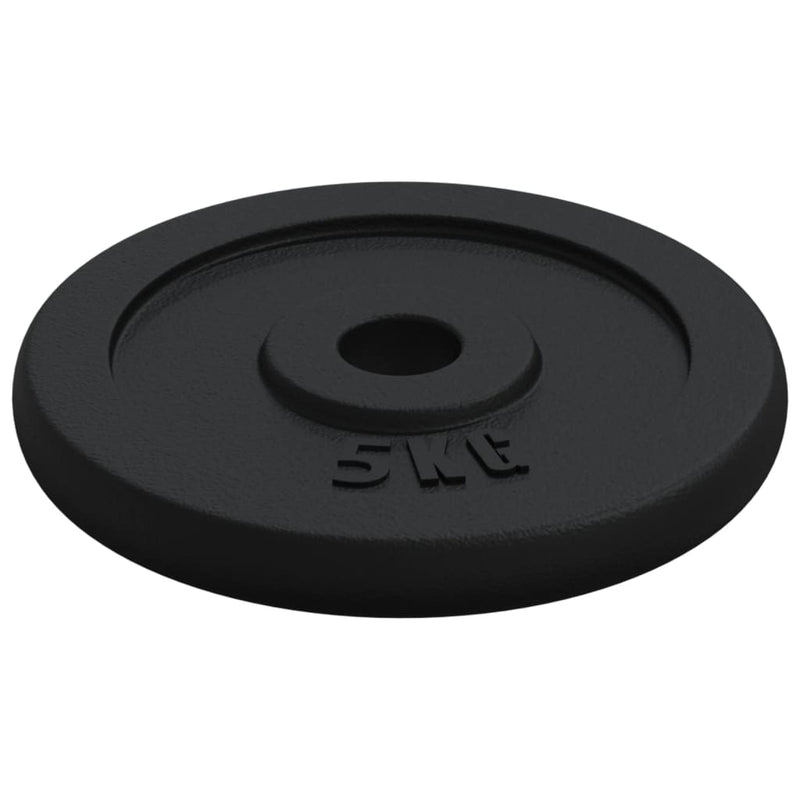 vidaXL Dumbbell with Plates Set 40 kg Cast Iron and Chrome Plated Steel