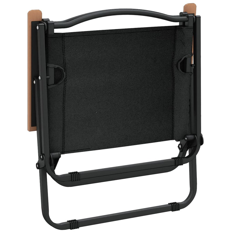 vidaXL Camping Chairs 2 pcs Beige 54x43x59 cm Oxford Fabric