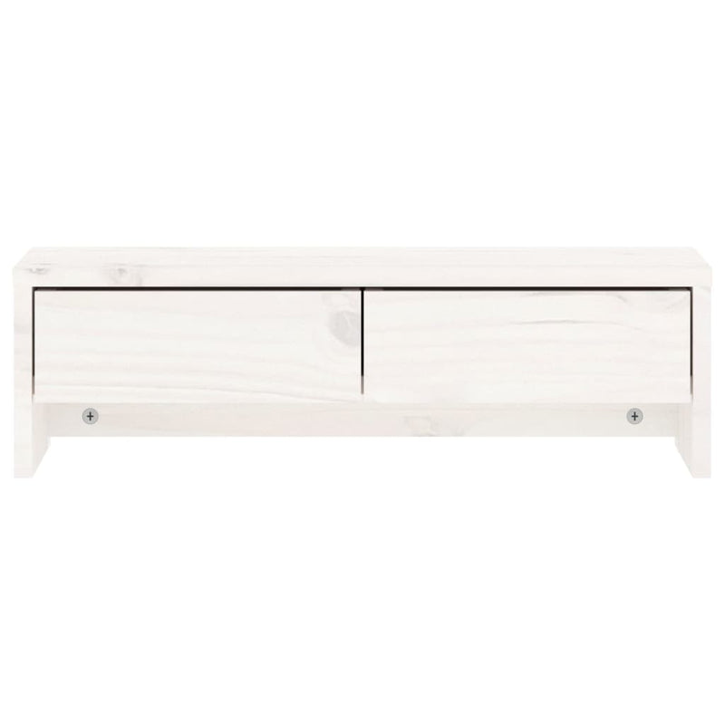 vidaXL Monitor Stand 100x27x15 cm Solid Wood Pine