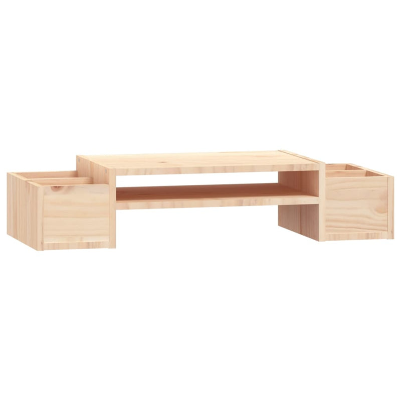 vidaXL Monitor Stand 100x27.5x15 cm Solid Wood Pine