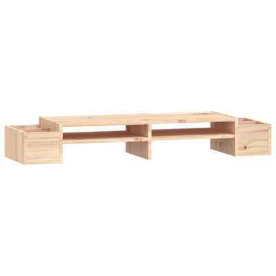 vidaXL Monitor Stand 100x27.5x15 cm Solid Wood Pine