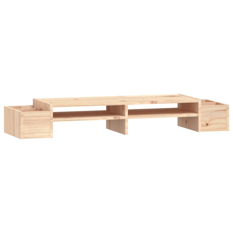 vidaXL Monitor Stand 100x27.5x15 cm Solid Wood Pine