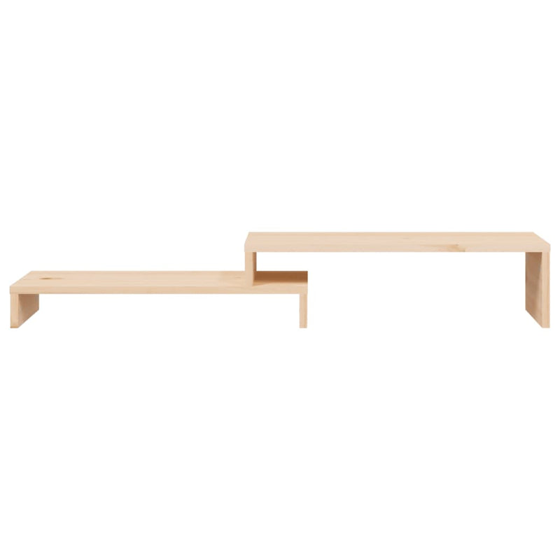 vidaXL Monitor Stand (39-72)x17x43 cm Solid Wood Pine