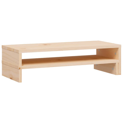 vidaXL Monitor Stand (39-72)x17x43 cm Solid Wood Pine