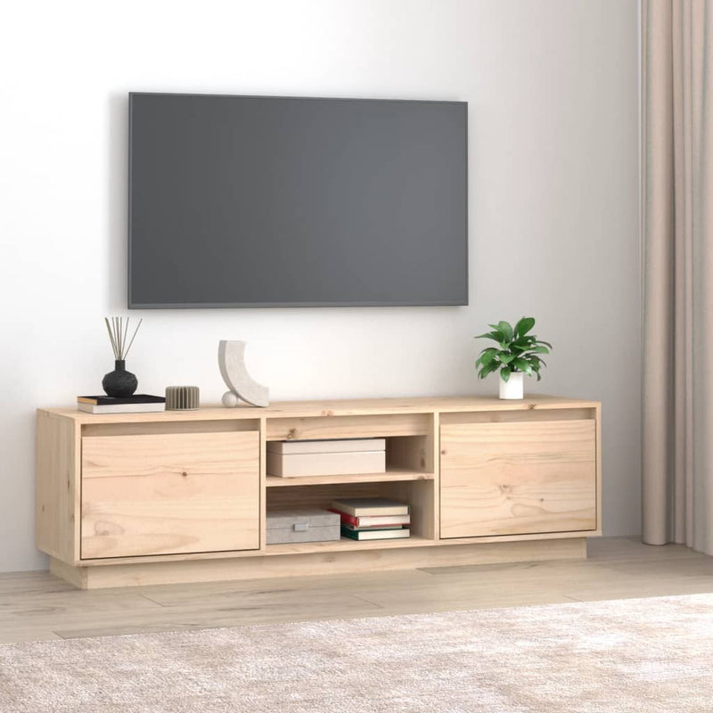 vidaXL TV Cabinet 110x35x40.5 cm Solid Wood Pine