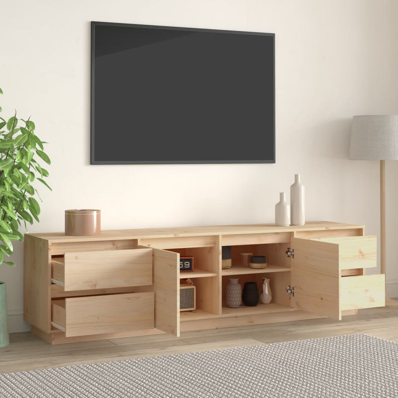 vidaXL TV Cabinet 110x35x40.5 cm Solid Wood Pine