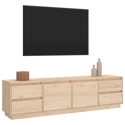 vidaXL TV Cabinet 110x35x40.5 cm Solid Wood Pine