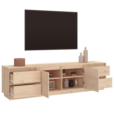 vidaXL TV Cabinet 110x35x40.5 cm Solid Wood Pine