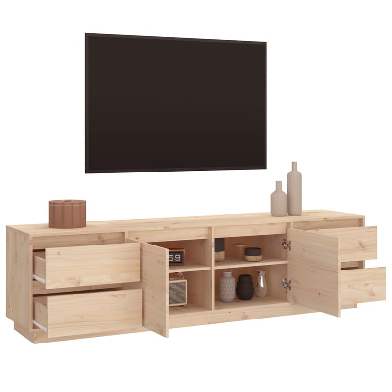 vidaXL TV Cabinet 110x35x40.5 cm Solid Wood Pine