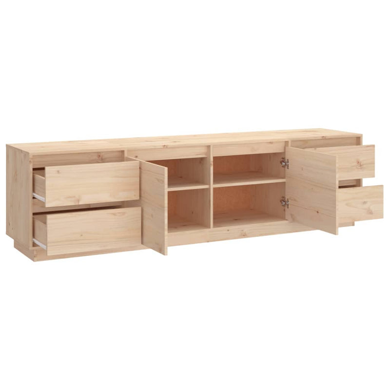 vidaXL TV Cabinet 110x35x40.5 cm Solid Wood Pine