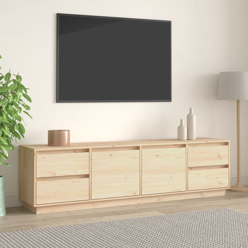 vidaXL TV Cabinet 110x35x40.5 cm Solid Wood Pine