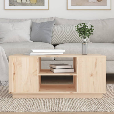 vidaXL Coffee Table 90x49x40.5 cm Solid Wood Pine