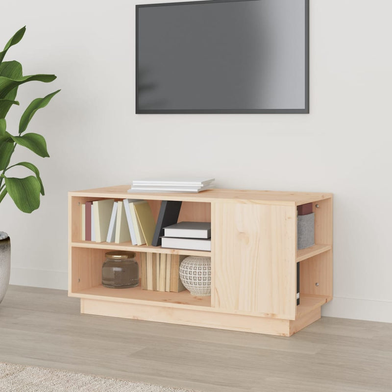 vidaXL TV Cabinet 80x35x40.5 cm Solid Wood Pine