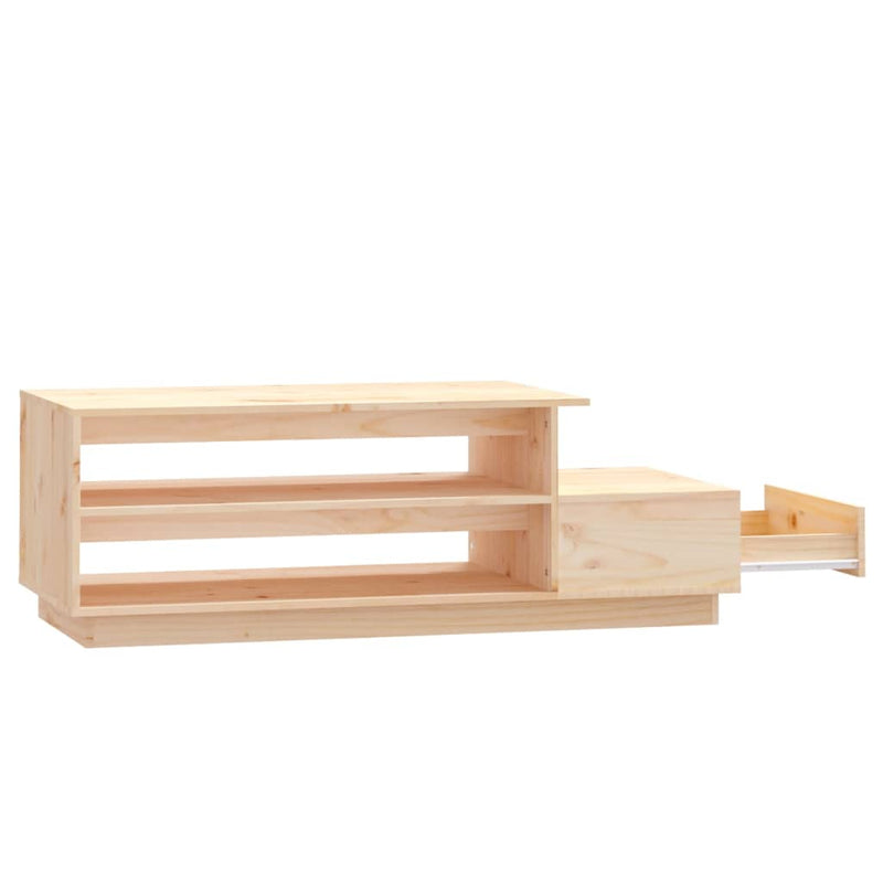 vidaXL Coffee Table 120x50x40.5 cm Solid Wood Pine