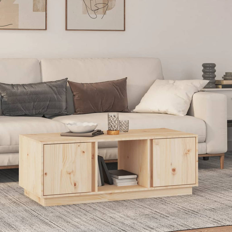 vidaXL Coffee Table 110x50x40 cm Solid Wood Pine